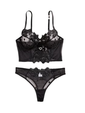 Conjunto de Lencería Sexy de Talla Grande para Mujer, Conjunto de Ropa Interior de Encaje Floral, Sujetador con Aros, Conjunto de Lencería con Push-Up, Conjunto de Sujetador Delicado