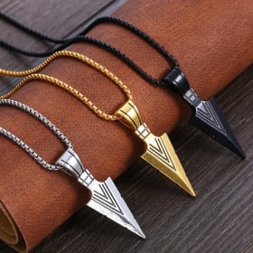 Collar con colgante de flecha pequeña para mujer, colgante de moda europea y americana para fiestas de viaje al aire libre y regalos de vacaciones, 1, 8052