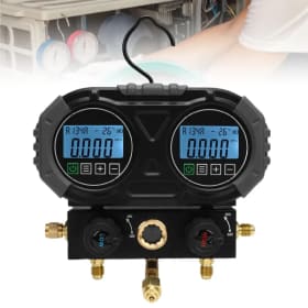Medidor de colector Digital de refrigerantes de 6000 Kpa, Sensor de 1 segundo, tasa de actualización, probador de presión de recarga de refrigerantes HVAC electrónicos