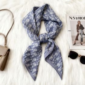 Pañuelo Cuadrado de Lujo con Estampado Paisley para Mujer, Chal Suave para el Cuello, Pañuelo de Algodón y Lino, Elegante Pañuelo para el Cuello, Bandanas, Hijab