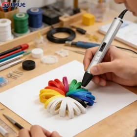 Pluma de impresión 3d profesional con pantalla Oled, control de temperatura y extrusión rápida para niños y adultos, dibujo y garabatos