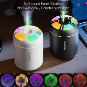 Mini humidificador de aire USB 180ML, difusor de Aroma, purificador de aceites esenciales, generador de niebla, luces coloridas, humidificador para el hogar, coche y oficina
