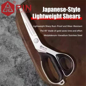 Tijeras de sastre ligeras y resistentes PIN 8 "10" 12 ", tijeras de tela con borde de cuchillo afilado de primera calidad para ropa, cuero y oficina