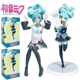 Figura de 17 cm de Hatsune Miku X Cinnamoroll, Figura de Anime, Modelos Coleccionables, Decoraciones Decorativas, Regalo Kawaii para Niños