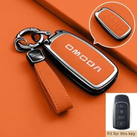 Funda de llave de aleación de Zinc Fob para Chery Omoda C5 5 9 Phev Premium 2025 2026 accesorios de coche cubierta remota soporte carcasa llavero