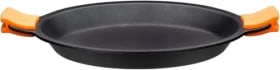 BRA Efficient Paellera, Aluminio Fundido, Negro, con cubierta antiadherente, 40 cm