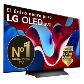 LG OLED48C44LA, 48", OLED 4K, Serie C4, 3840x2160, Smart TV, WebOS24, Procesador a9, Dolby Vision, Dolby Atmos, TV Gaming, 144 Hz, AMD FreeSync, Negro