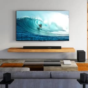 Barra de sonido Hisense 500W con Subwoofer y Altavoces Traseros