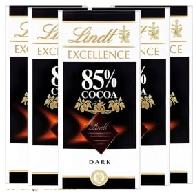 Pack x5 tabletas de chocolate Lindt Excellence 85% Cacao