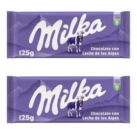 4x Tabletas Milka chocolate con leche 125gr