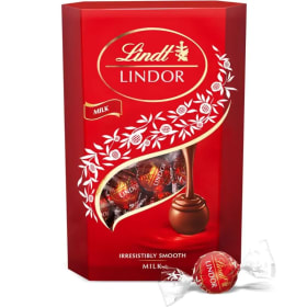 Caja bombones Lindt LINDOR de chocolate con leche 200gr