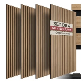 4x Paneles Acústicos Decorativos (60 x 120 x 2,1 cm) [OFERTA]