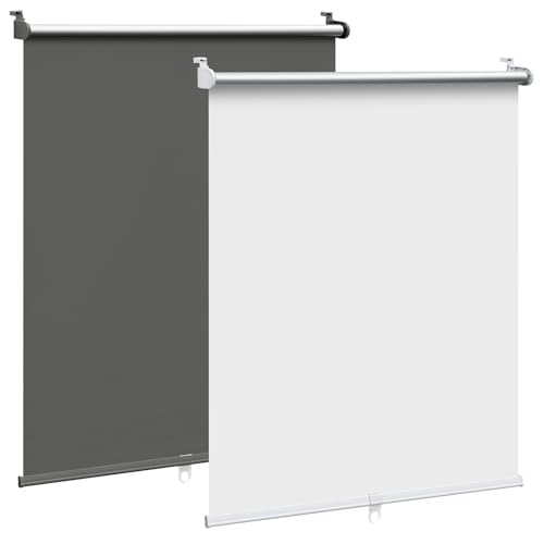 WOLTU Estor Enrollable Opaco sin Taladrar - Persiana Térmica para Interior - Protección Solar y Visual - Sin Cuerda - 50x150 cm - Blanco