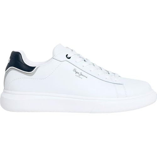 Pepe Jeans Zapatillas de Piel Eaton One Blanco