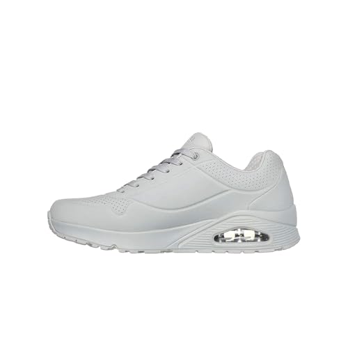 Skechers Uno Stand On Air, Zapatillas Hombre, Stone Grey Durabuck Mesh, 41 EU
