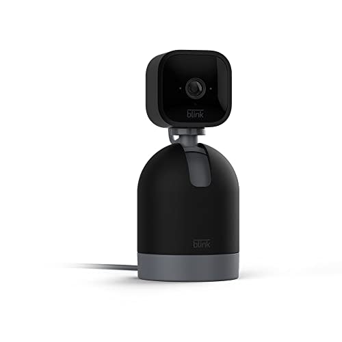 Blink Mini Pan-Tilt Cámara | Cámara de seguridad inteligente orientable, interior, con enchufe, audio bidireccional, vídeo HD y detección de movimiento, compatible con Alexa (negra)