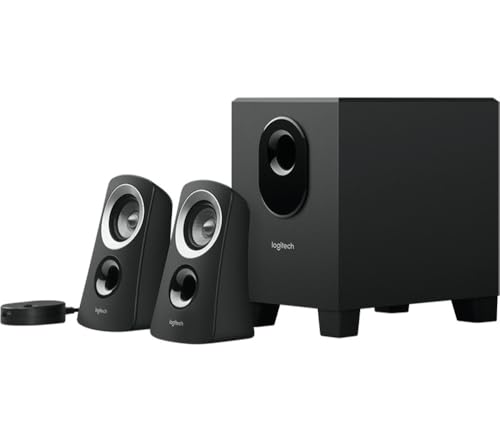 Logitech 980-000413 Sistema de Altavoces 2.1 con Subwoofer, 50W de Pico, Negro