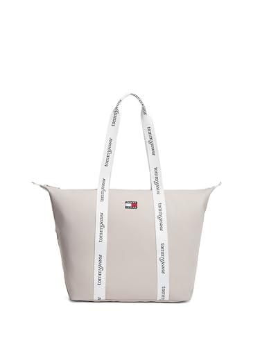 Tommy Jeans Tjw ESS Daily Tote Aw0aw18461, Bolsa de Mano para Mujer, Beige (Stone), One Size
