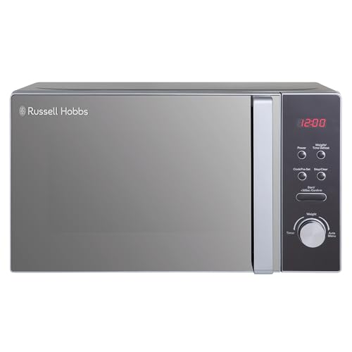 Russell Hobbs RHM2076S - Microondas Compacto Independiente de 800W y 20 Litros en Plateado