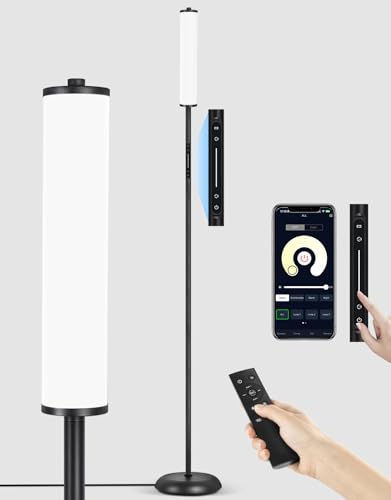 OUTON Lámpara de Pie LED con Control Remoto y App - 1500 LM, 16 Millones de Colores, 32 Modos de Escena y Sincronización Musical