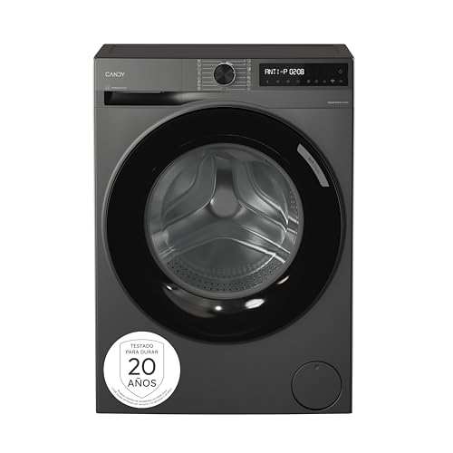 Candy ProWash 500 BR 49SBL8G-S, Lavadora 9 KG, 1400 RPM, Display Digital, Conectividad WIFI, 16 Ciclos, Motor Inverter, Inicio Diferido 24H, Bloqueo Infantil, Tambor 52,5cm, 72 DB, Antracita