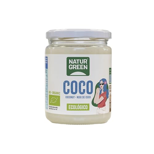 NATURGREEN Aceite de Coco Bio, Virgen Extra, 430 ml/400 g