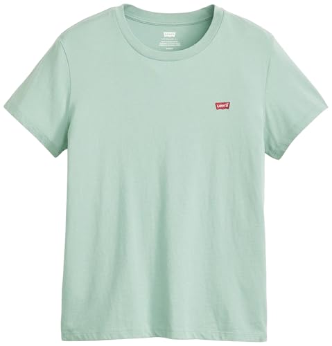 Levi's Perfect Tee, T-Shirt para Mujer, Blue Surf, L