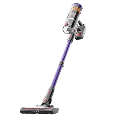 LEFANT V1 Aspirador Sin Cable 40 KPa, Potente, Filtración de 5 Capas, Pantalla LED Táctil, 3 Velocidades, Cepillo con LED, Tubo Telescópico, Ideal para Toda la Casa