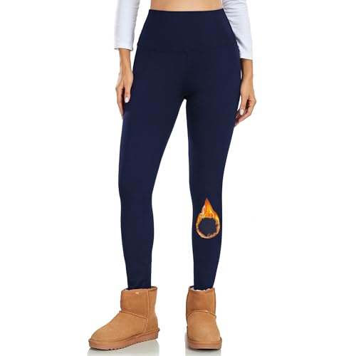 Ulknyss Leggins Termicos Mujer Invierno Cintura Alta Pantalones Mallas Termicas Cálidos Forro Polar Leggings Mujer