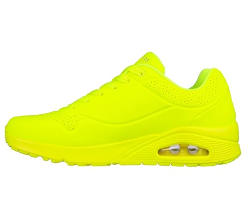 Skechers Uno Stand On Air - Zapatillas Hombre Lime Durabuck Trim (40 EU)