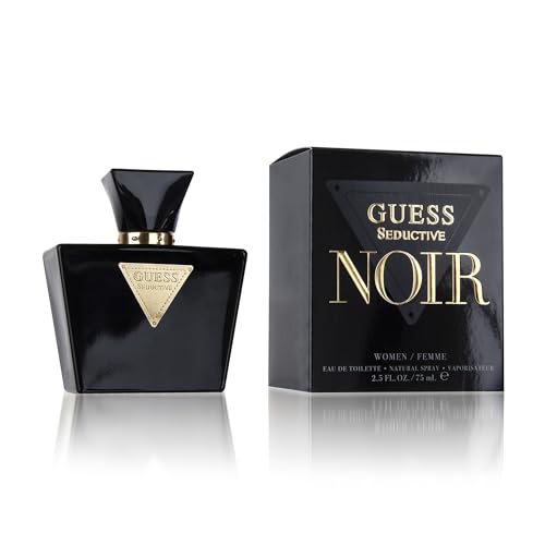 GUESS Seductive Noir - Eau de Toilette para Mujer, Colonia Floral, Fragancia Seductora, Larga Duración, 75 ml