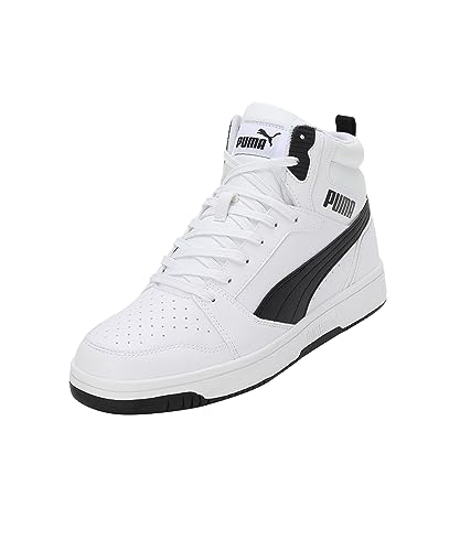 PUMA Rebound V6 - Zapatillas Unisex Adulto, Puma White / Puma Black, 38 EU