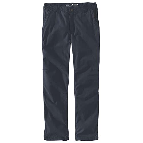 Carhartt Rugged Flex Slim Fit Canvas 5-Pocket Tapered Work Pant, Pantalones Hombre, Azul (Azul Marino), 32W / 32L