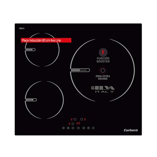 Corberó - Placa de Inducción CCIG9322 | 3 Zonas | 6000W | Touch Control | Negro