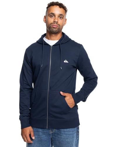 Quiksilver Basic Hood Zip Young Men Sudadera, Estándar para Hombre - S