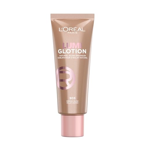 L'Oréal Paris Lumi Glotion Fórmula Iluminadora - Tono Medium | Hidratación y Brillo Natural