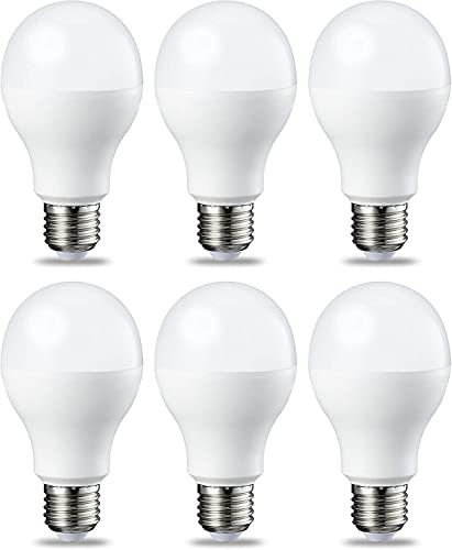 Amazon Basics - Bombilla LED E27 de Rosca Edison (13W, Equivalente a 100W), Blanco Frío, No Regulable - Paquete de 6