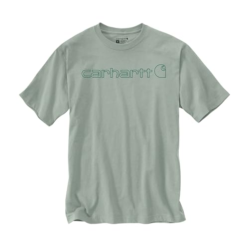 Carhartt Camiseta de Manga Corta con Logotipo Gráfico de Corte Relajado