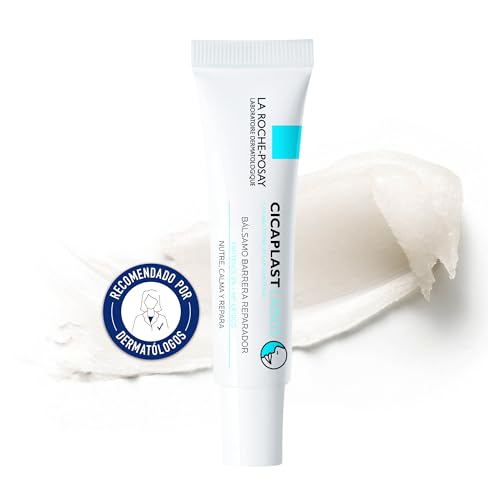 La Roche Posay Bálsamo de Labios Reparador y Protector - 7,5 ml | Cicaplast | Fórmula Filmogénica con Pantenol y MP-Lipidos