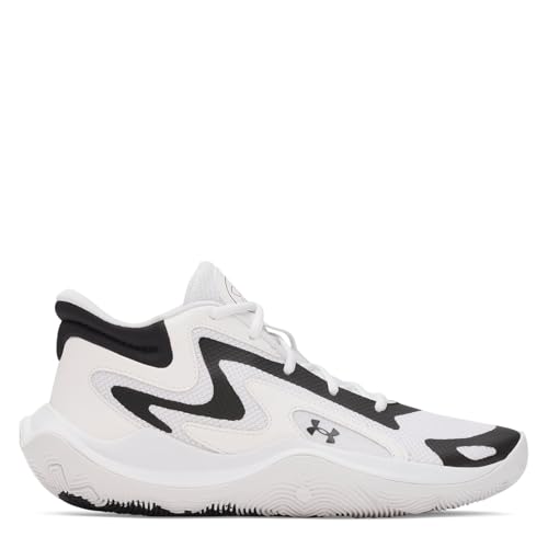 Under Armour Tenis Unisex UA Jet '25, Blanco Negro Negro, 40 EU
