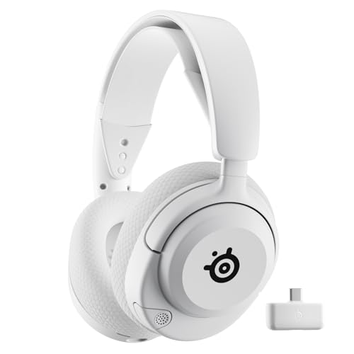 SteelSeries Arctis Nova 5 Blanco - Cascos Gaming Inalámbricos para PC, PS5, Switch 2 y Móvil - Sonido Immersive con Controladores Magnéticos - Hasta 60 Horas de Batería