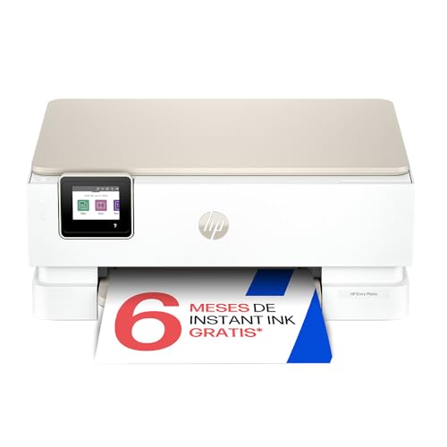 HP Envy Photo 7230 - Impresora Multifunción A4 a Color con Wi-Fi Doble Banda, Doble Cara Automática y 6 Meses de Instant Ink