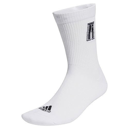adidas Track Suit Embroidered Socks, Calcetines Unisex adulto, White/Black, 43-45