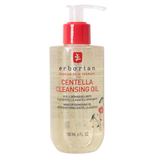 Erborian Centella Cleansing Oil - Aceite Desmaquillante Coreano con Centella Asiática para Todo Tipo de Pieles | 180ml