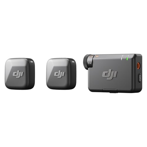 DJI Mic 2 (2 TX + 1 RX) - Micrófono Lavalier Inalámbrico para Cámara/Android, Audio Rico en Detalles para Vlog y Producción en Equipo
