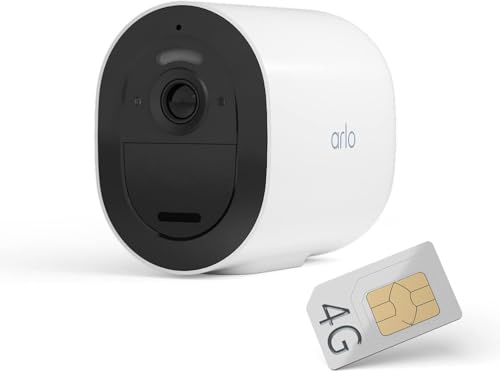 Arlo Go 2 Cámara Vigilancia, 100% Inalámbrica HD, WiFi o SIM 3G/4G LTE