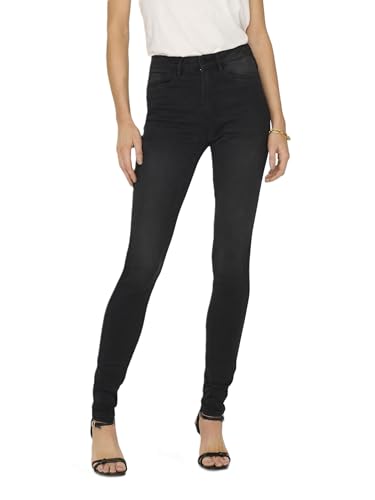 Only ONLROYAL Life HW SK DNM BJ13963 Noos, Jeans De Las Mujeres, Black Denim, S / 32