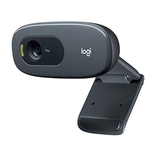 Logitech C270 Webcam HD, 720p/30fps, Video-Llamadas HD Amplio Campo Visual