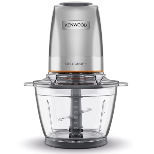 Kenwood EasyChop+ CHP62.400SI - Picadora con sistema de cuchillas Quad Blade de acero inoxidable