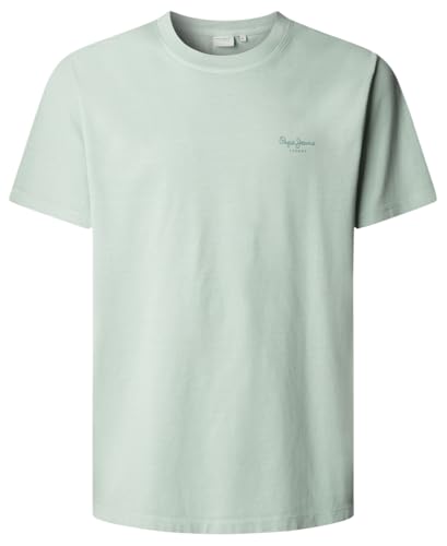 Pepe Jeans Camiseta Jacko para Hombre, Azul (Dark Acqua Blue), XL